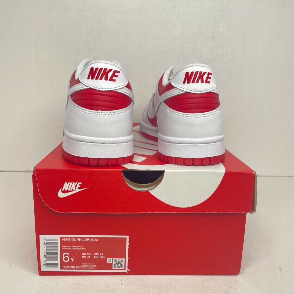 Nike Dunk Low GS “Championship Red” NEW 2021 - Picture 4 of 4